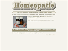 Tablet Screenshot of homeo.cz